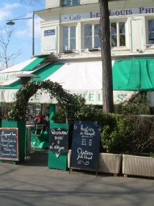 our favourite local restaurant, the Louis-Philippe