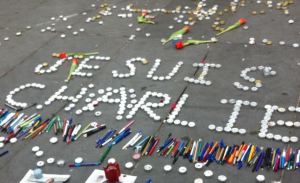 Impromptu street memorial