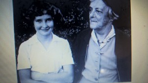 Fashionable new perm, with grandmother